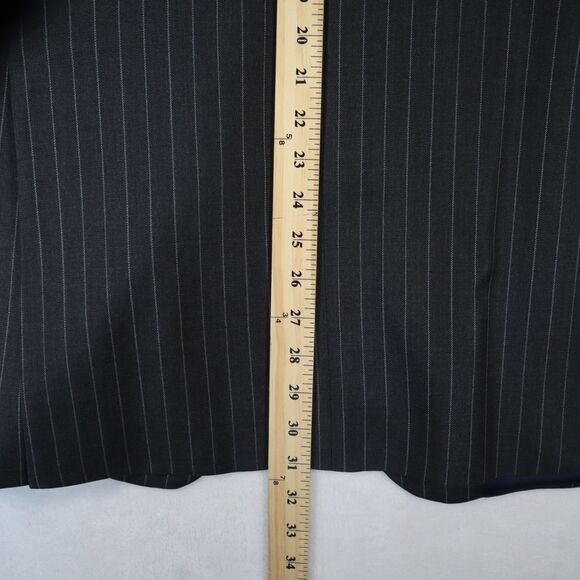 Charles Tyrwhitt 2 Piece Pinstriped Suit Men's 42L Pants 35x31 100% Wool Gray - Picture 13 of 16